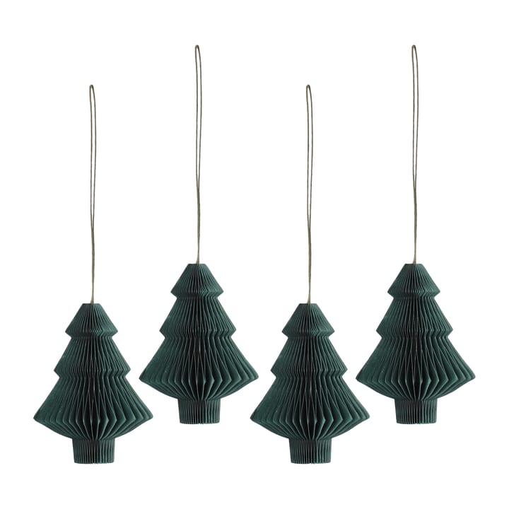 Tree baubles 四件套装 - Forest 绿色 - Scandi Living