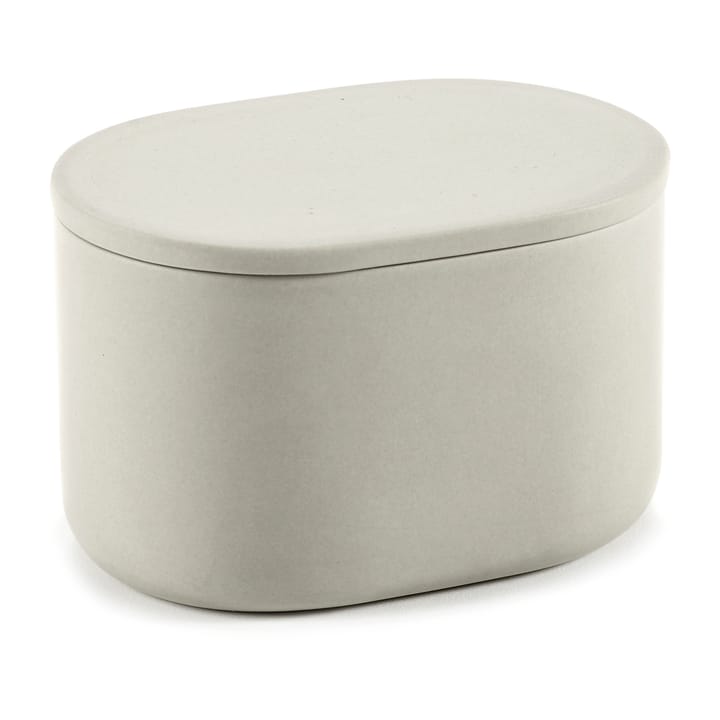 Cose storage jar oval with lid high S 6.5x10.2 cm - 米色 - Serax