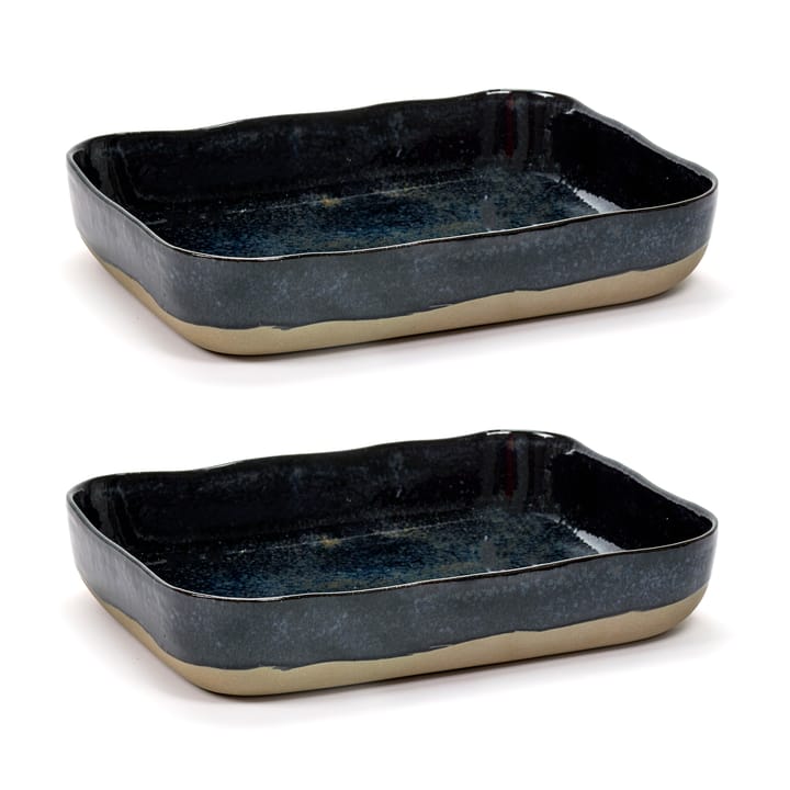 La Nouvelle 桌子 baking dish No10 22x30 cm 两件套装 - 深蓝 - Serax