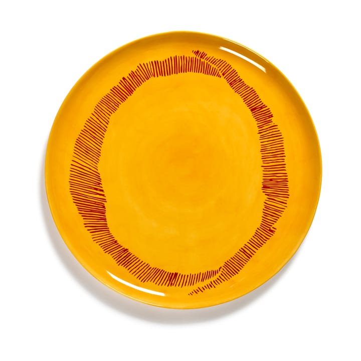 Ottolenghi Feast serving platter Ø35 cm - 黄色 stripes-红色 - Serax