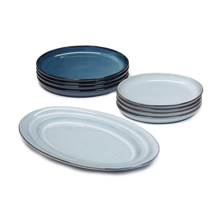 Pure dinner set 9件 - Blue - Serax