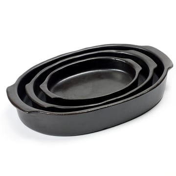 Pure oval oven form L - 黑色 - Serax