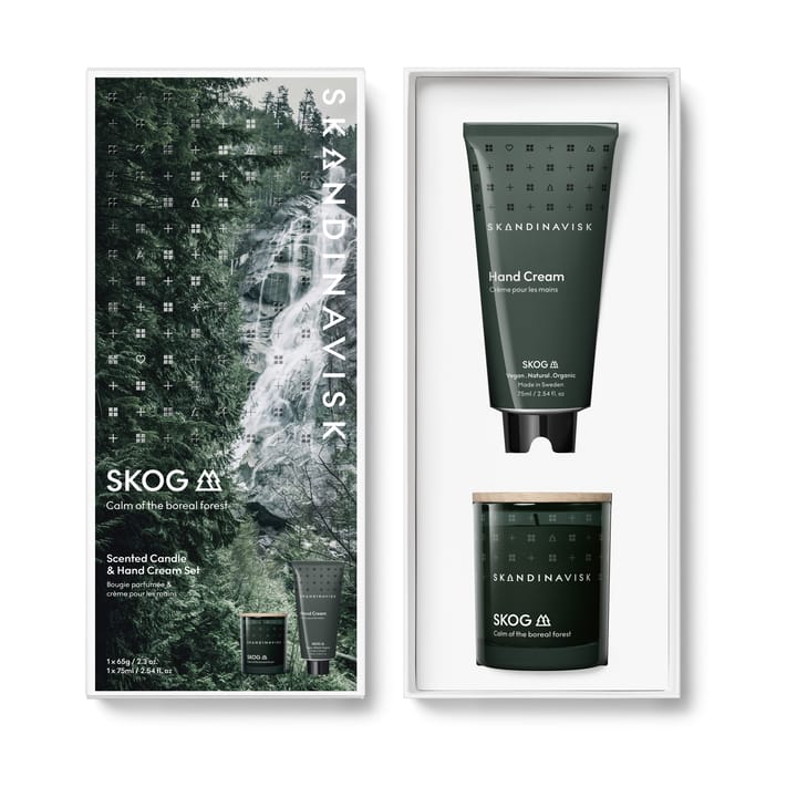 SKOG 香薰蜡烛 & hand cream - 65 g + 75 ml - Skandinavisk