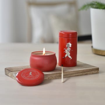 Solstickan gift box scented candles + matchstick tube - 红色-scented candle cinnamon & 橙色 - Solstickan Design