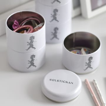 Solstickan storage jar three pieces 8.5 cm - 白色 - Solstickan Design