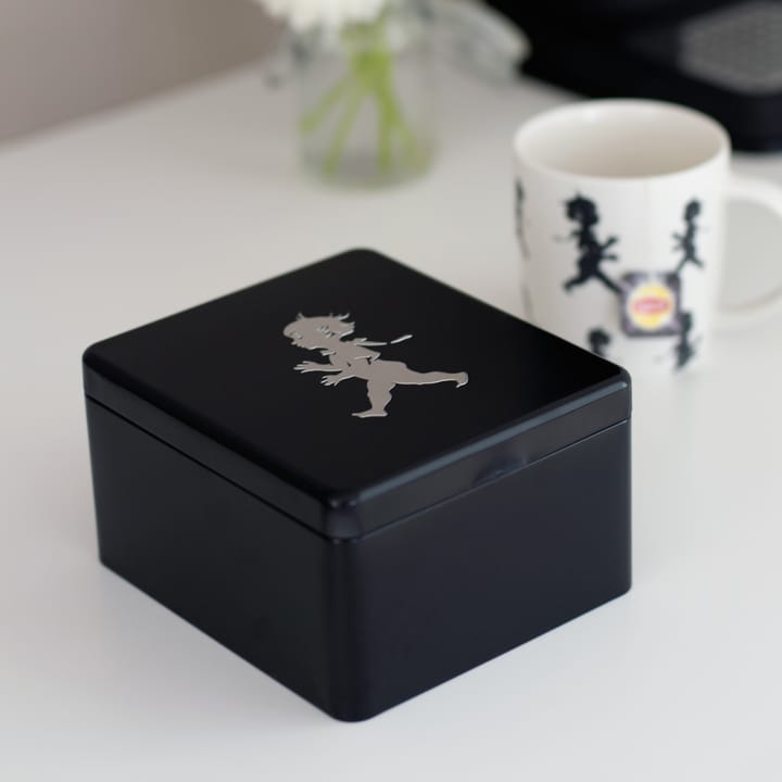 Solstickan tea chest with pockets 13.6x15.6 cm - 黑色 - Solstickan Design