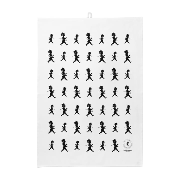 Solstickan tea towel 50x70 cm - 白色-黑色 - Solstickan Design