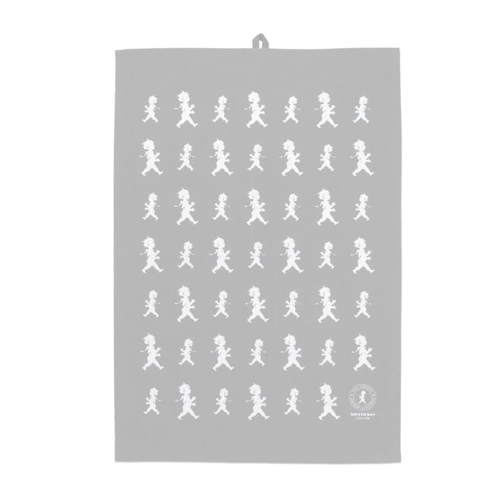 Solstickan tea towel 50x70 cm - 灰色-白色 - Solstickan Design