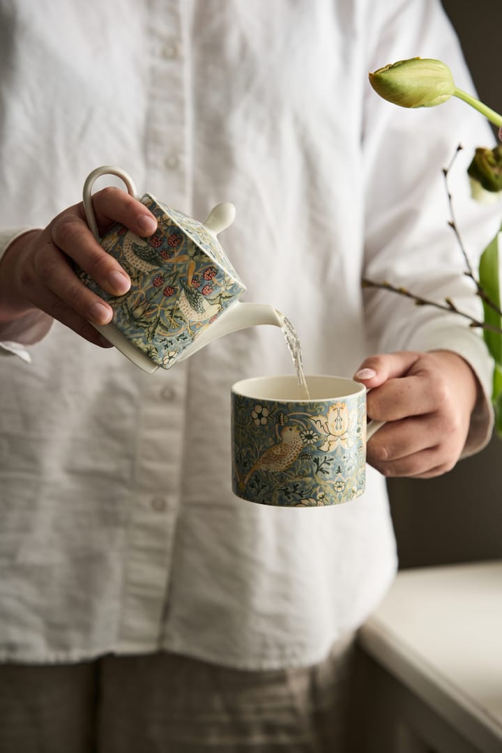 Strawberry Thief teapot and 茶杯 - 灰色 - Spode