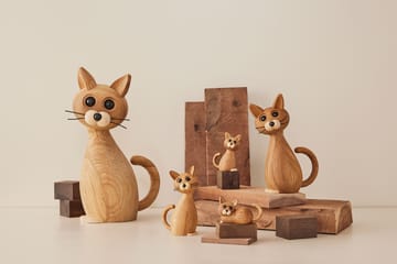 Brave Cat 装饰 24 cm Oak - 自然木色 - Spring Copenhagen