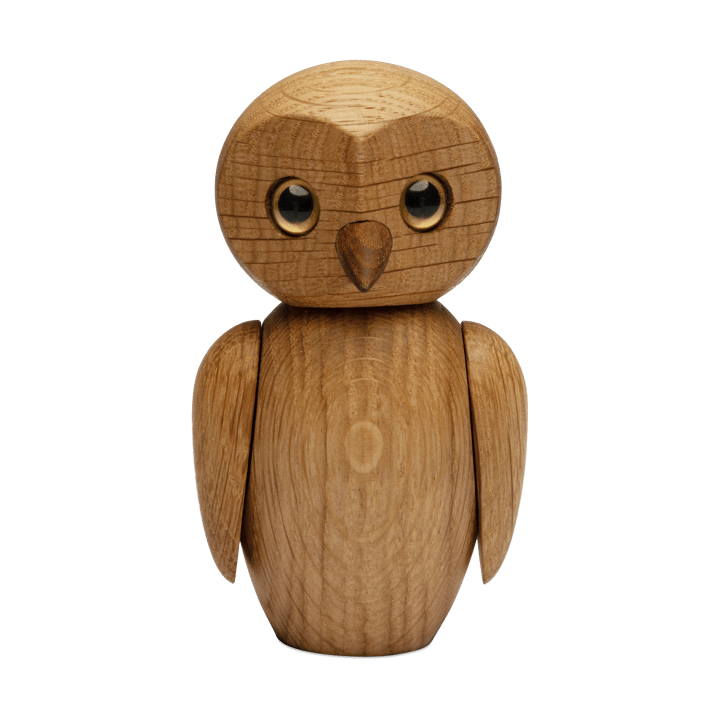 Clever owl 装饰 10 cm - 自然木色 - Spring Copenhagen