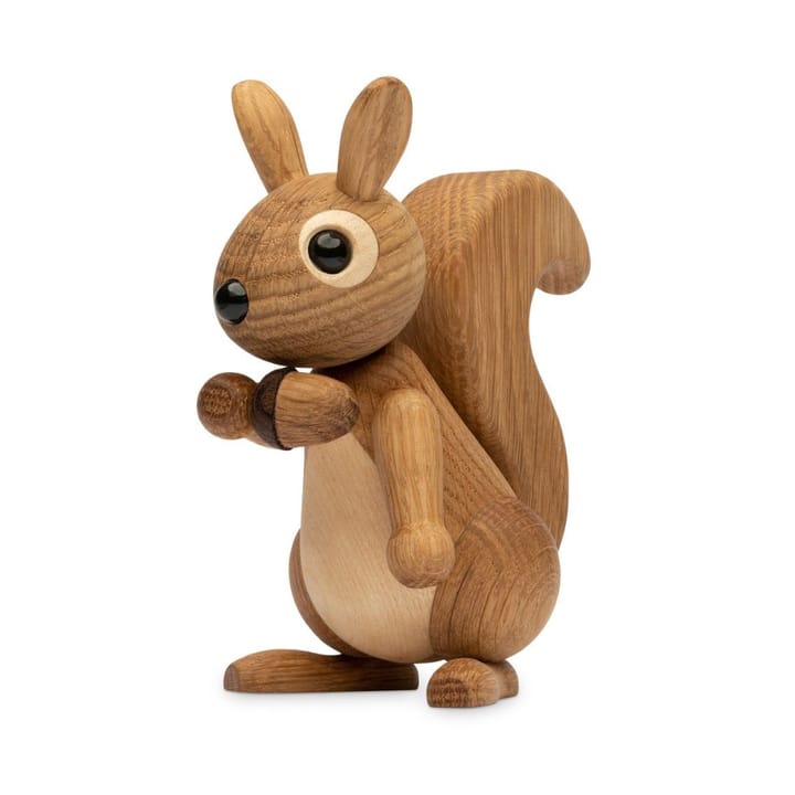 Hazel Squirrel 装饰 11.5 cm - 自然木色 - Spring Copenhagen