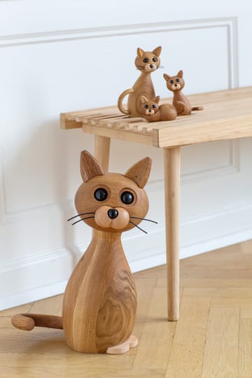 Lucky cat 装饰 42 cm - 自然木色-maple - Spring Copenhagen