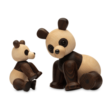 Pixi Panda 装饰 maple 9 cm - 褐色 - Spring Copenhagen