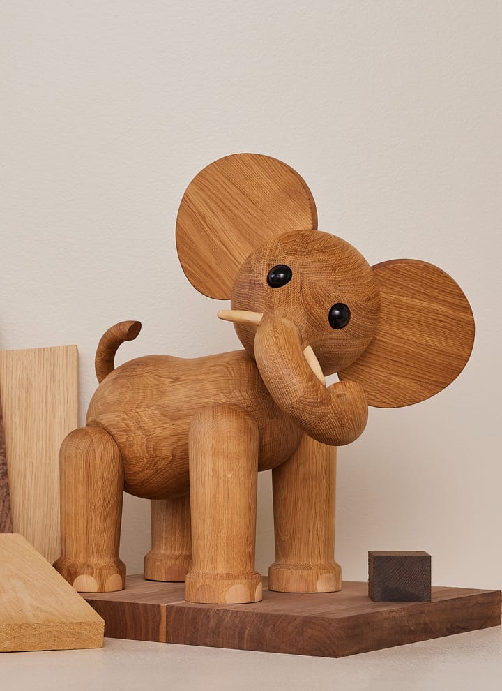 Tembo elephant 装饰 41 cm - 自然木色 - Spring Copenhagen