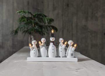 Snowman advent 蜡烛 - White - Star Trading