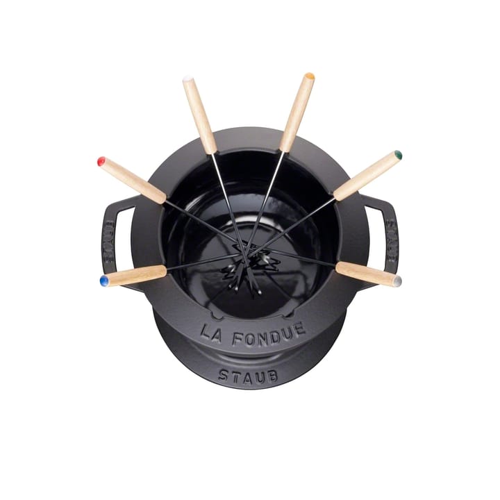 Staub fondue set 1.65 l - 黑色 - STAUB