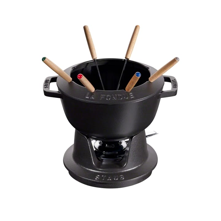 Staub fondue set 2.35 l - 黑色 - STAUB