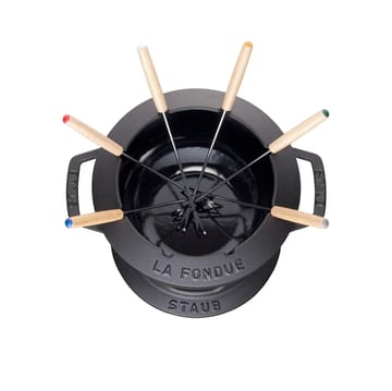 Staub fondue set 2.35 l - 黑色 - STAUB