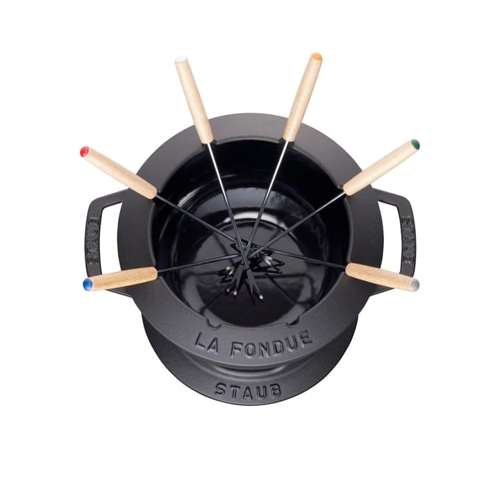 Staub fondue set 2.35 l, 黑色 STAUB