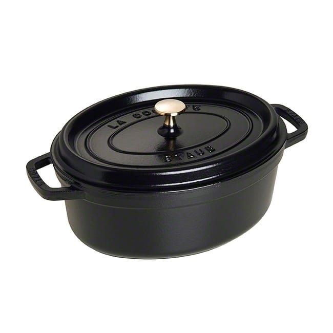 Staub oval 砂锅  dish 4.2 l - 黑色 - STAUB