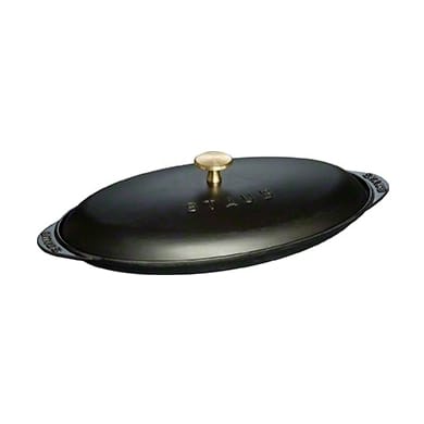 Staub oval fish dish - 黑色 - STAUB