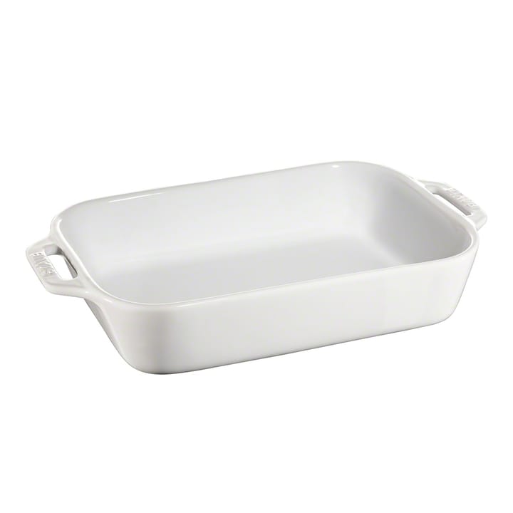 Staub rectangular 烤盘 27 x 20 cm - 白色 - STAUB