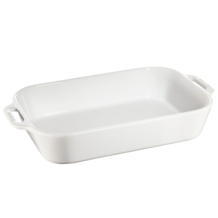 Staub rectangular 烤盘 34 x 24 cm - 白色 - STAUB