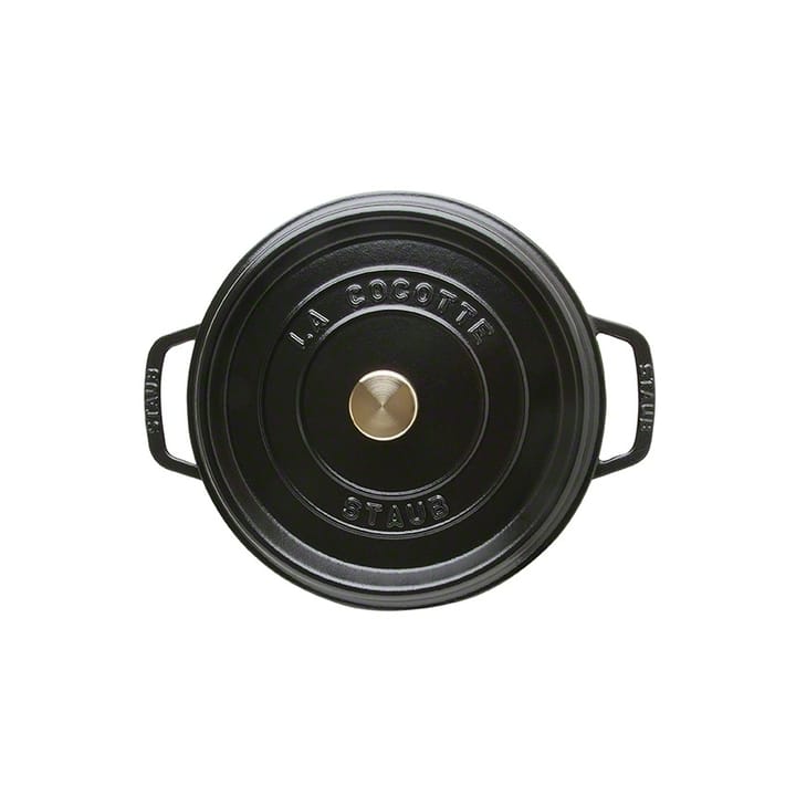 Staub round 砂锅 dish 3.8 l - 黑色 - STAUB