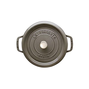 Staub round 砂锅 dish 3.8 l - 灰色 - STAUB