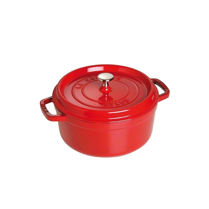 Staub round 砂锅 dish 3.8 l - 红色 - STAUB