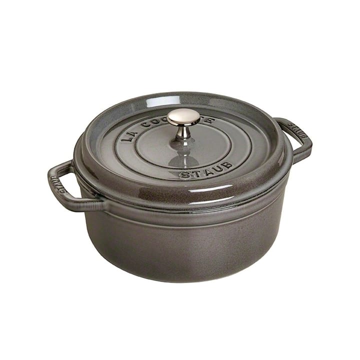 Staub round 砂锅 dish 5.2 l - 灰色 - STAUB