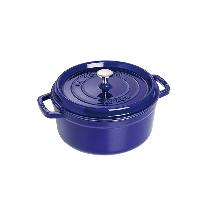 Staub round 砂锅  dish. Three layers of enamel  3.8 l - dark 蓝色 - STAUB