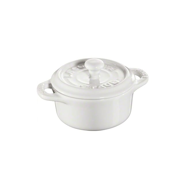 Staub round mini 砂锅  dish 0.2 l - 白色 - STAUB