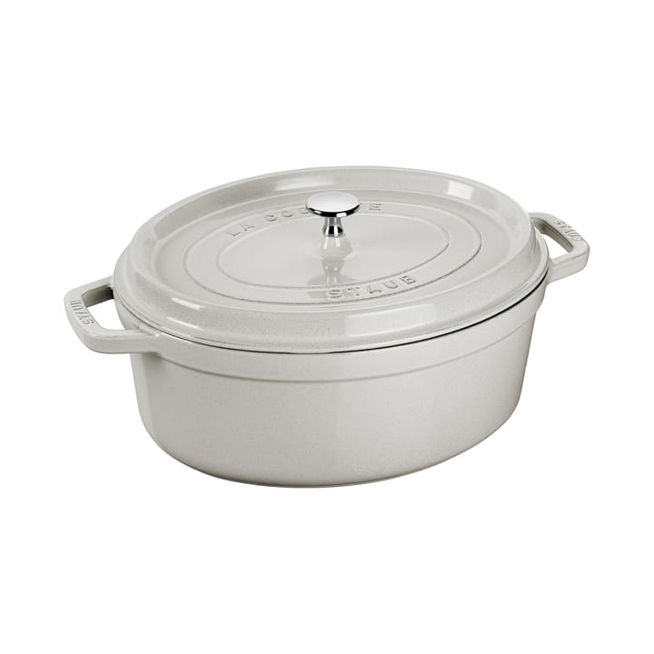 Staub White Truffle 砂锅 oval - 2.35 l - STAUB