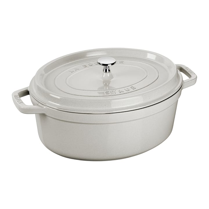 Staub White Truffle 砂锅 oval - 4.2 l - STAUB