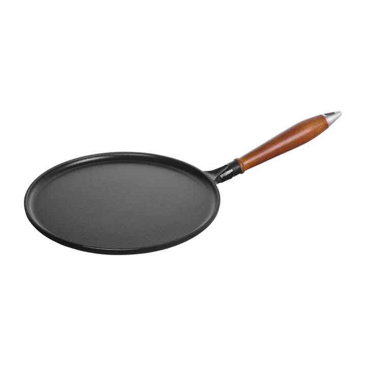 Vintage pancake pan with wooden handle Ø28 cm - 黑色 - STAUB