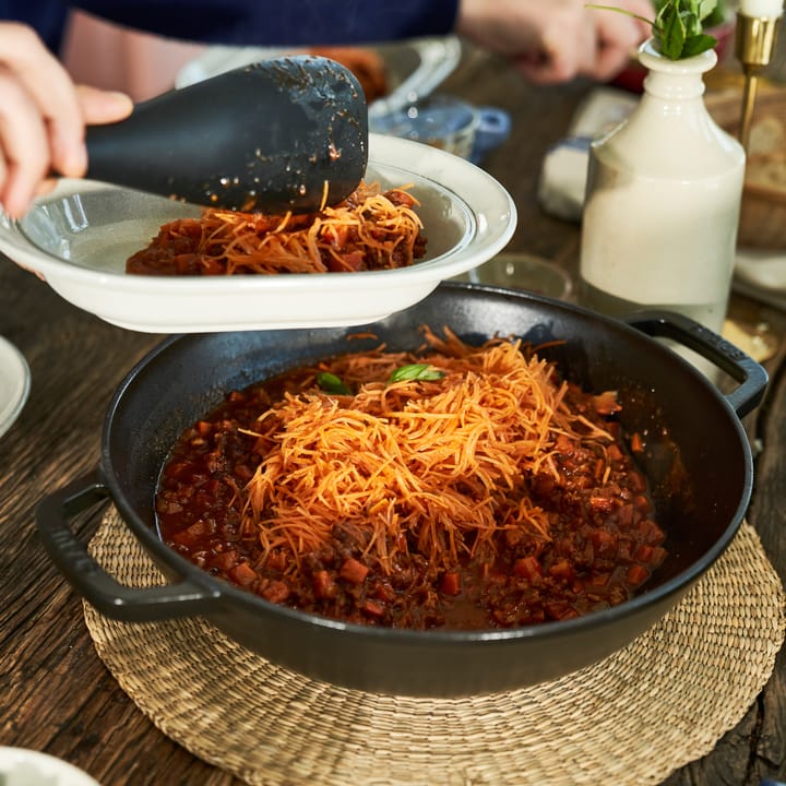 Wok with glass lid Ø30 cm 4.4 L - 黑色 - STAUB