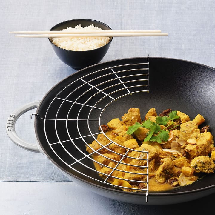 Wok with glass lid Ø37 cm 5.7 L - 灰色 - STAUB