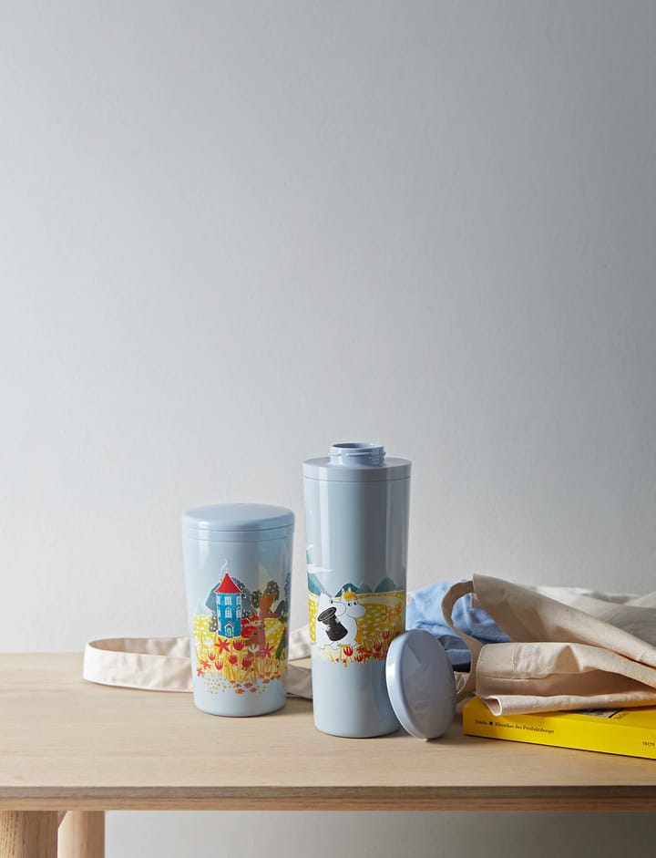 Carrie thermos 马克杯 0.4 liter, Moomin sky Stelton