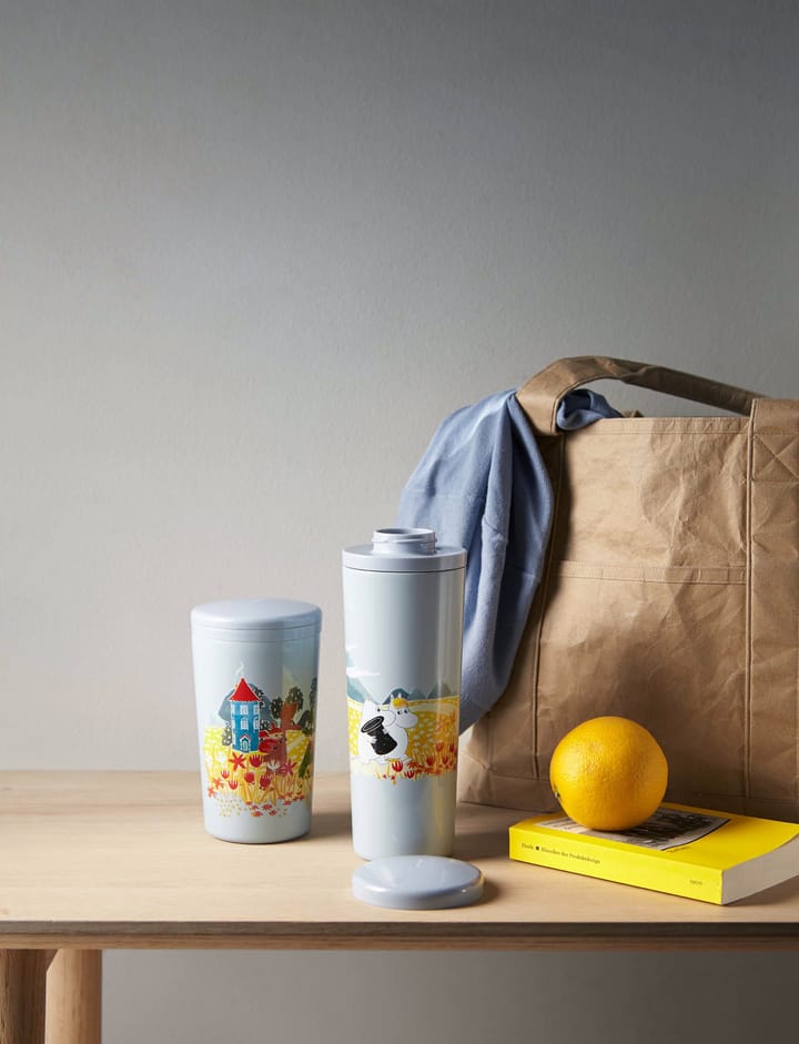 Carrie thermos 马克杯 0.4 liter, Moomin sky Stelton