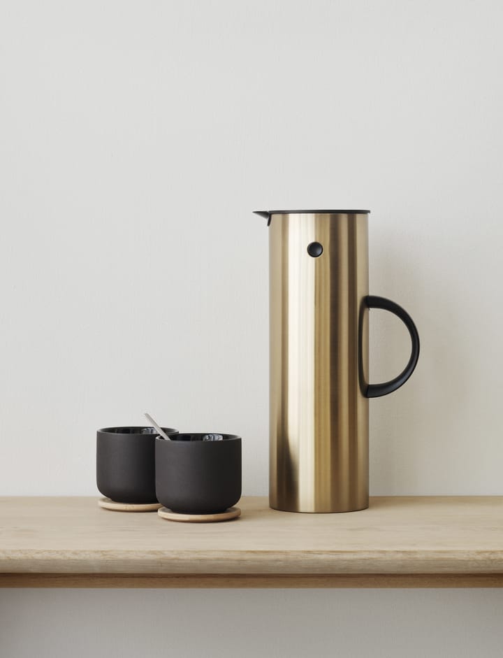 EM77 Stelton 保温壶/保温瓶 1 l - Brushed brass - Stelton