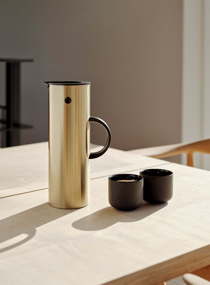 EM77 Stelton 保温壶/保温瓶 1 l - Brushed brass - Stelton