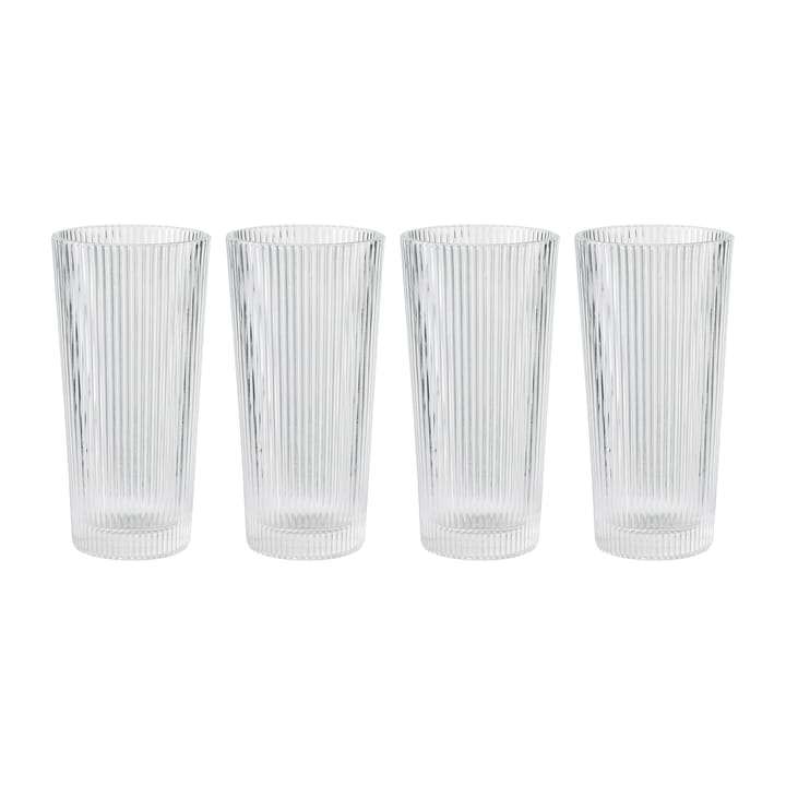 Pilastro long drink glass 30 cl 四件套装 - Clear - Stelton