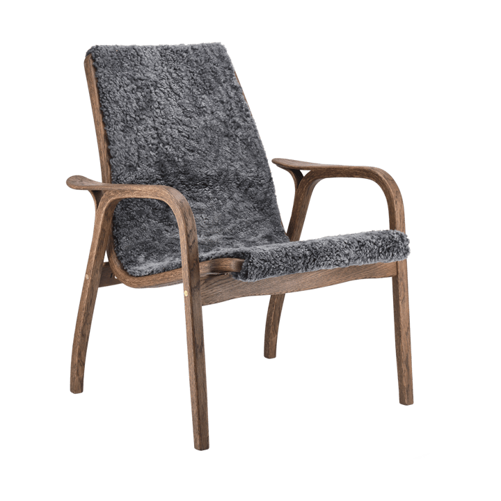 Laminett 扶手椅 oak/sheepskin 特别版本 - Rubio Monocoat 巧克力色-Charcoal - Swedese