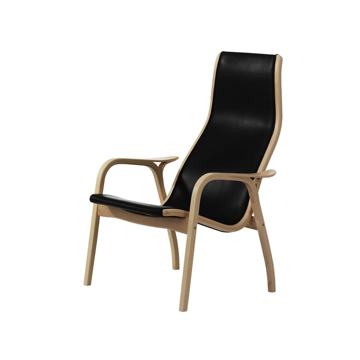 Lamino 扶手椅 - 黑色-saddle 皮革-oiled 自然木色 - Swedese