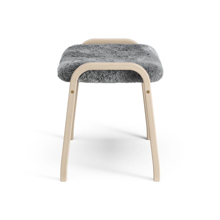 Lamino 脚凳 white pigmented oak/sheep skin - Scandinavian Grey (grey) - Swedese