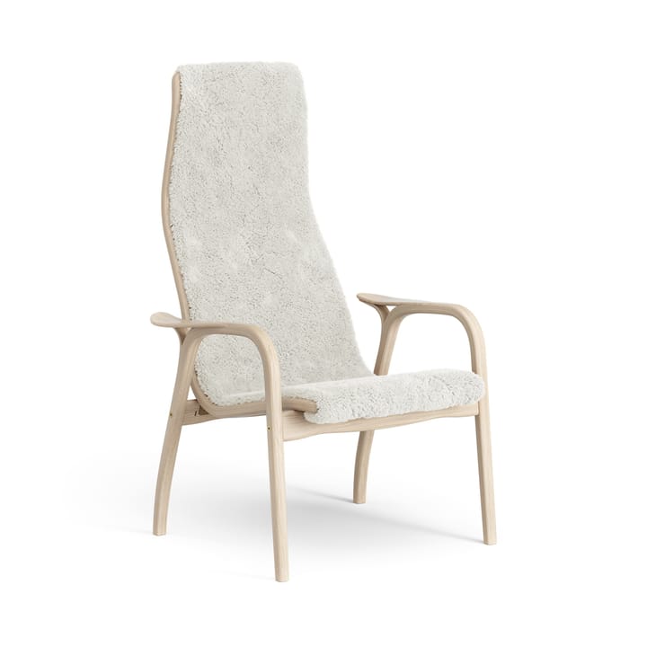 Lamino 扶手椅 white pigmented oak/sheep skin - 米白色 (白色) - Swedese
