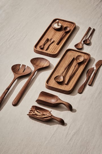 Teak serving spoons 2件 - 褐色 - Tell Me More