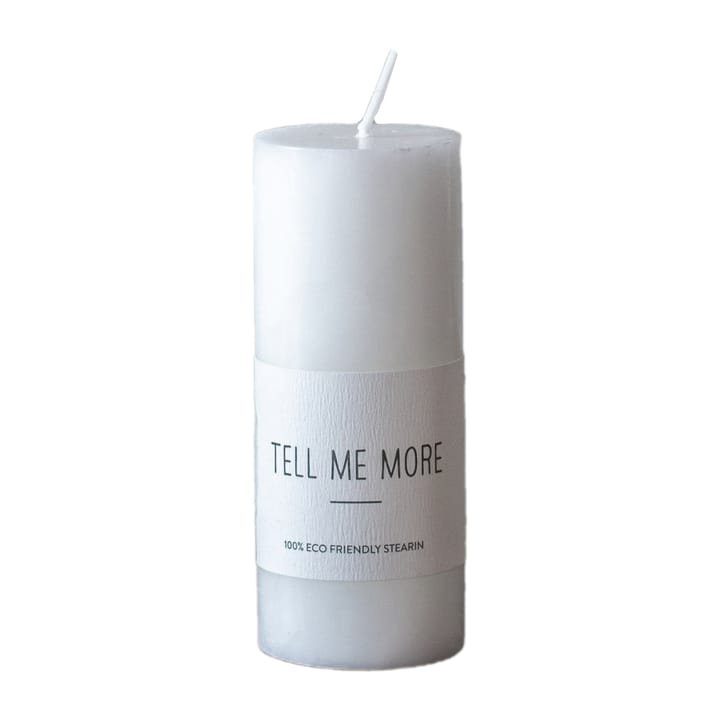 Tell Me More stearin block candle S 10 cm - 白色 - Tell Me More